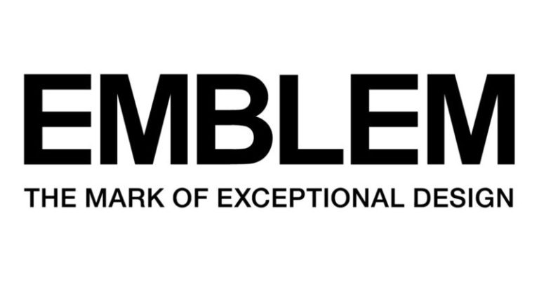 bold black & white logo for Emblem Developments