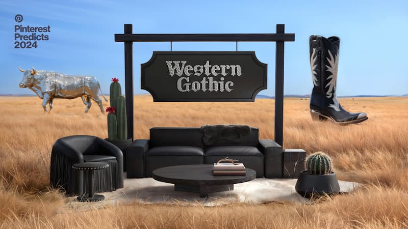 Western Gothic fuses vintage Americana with moody colors. Photo Credit: Pinterest