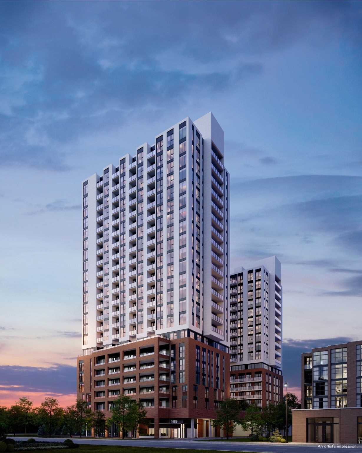 Front view of 1989-Condominium-Condos-Burlington-Ontario-Pre-ConStruction