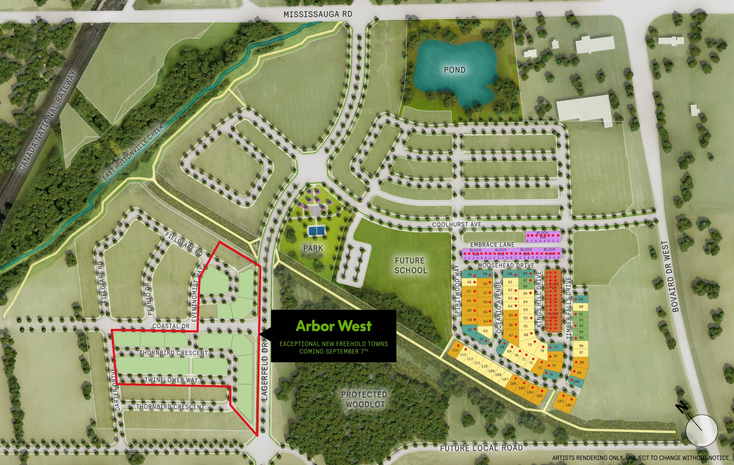 Site Map Arbor West Brampton