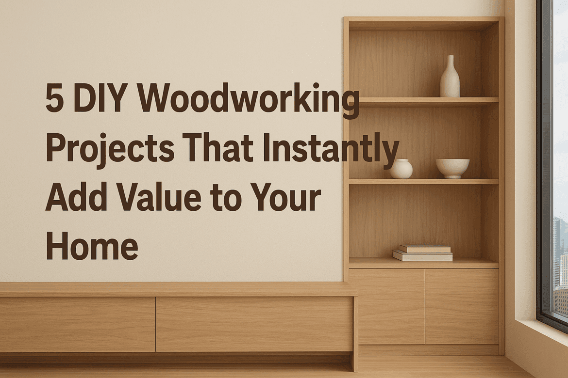 DIY woodworking projects that add value to your home