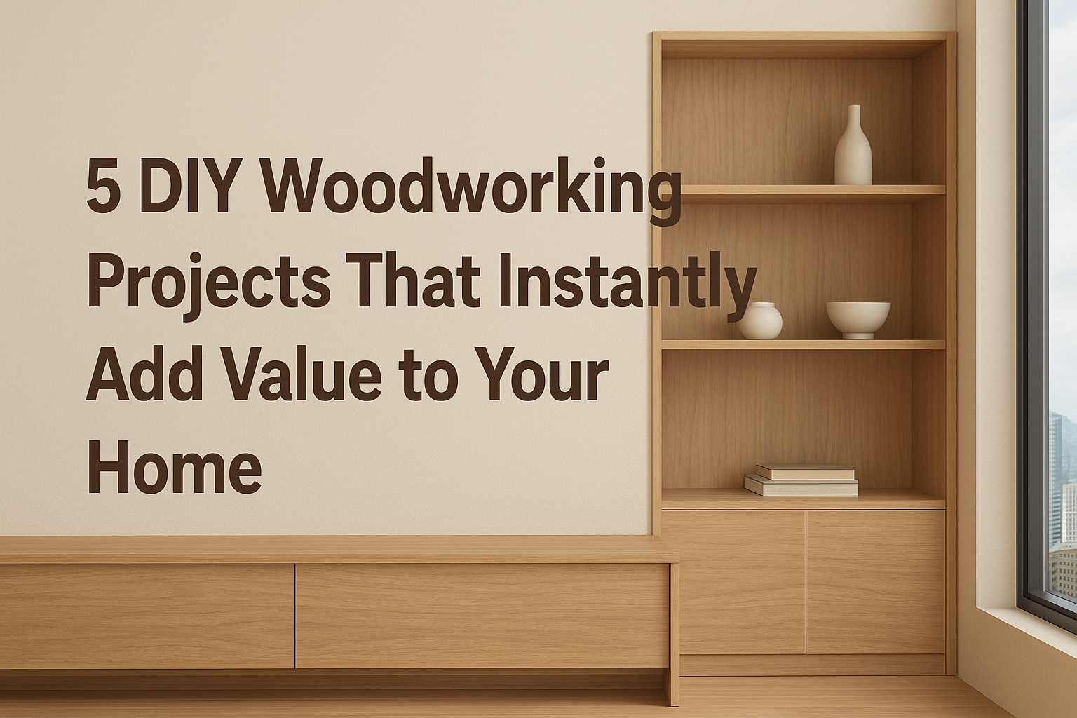 DIY woodworking projects that add value to your home